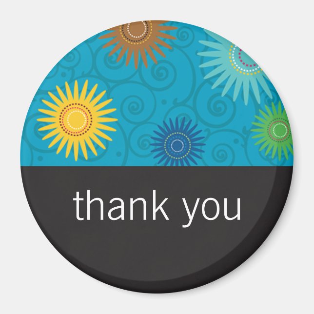 Íman Flores Funky no ímã do Aqua (Frente)