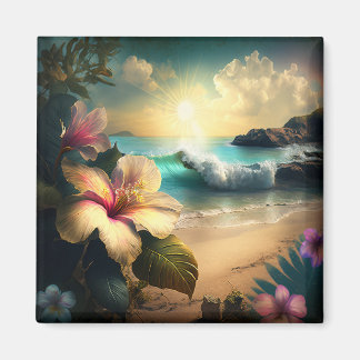 Íman Flores Havaianas Exóticas, Magnetos de Oceano e Pr