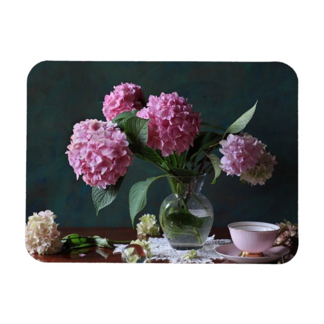 Íman Flores | Hydrangeas em Vase (Horizontal)