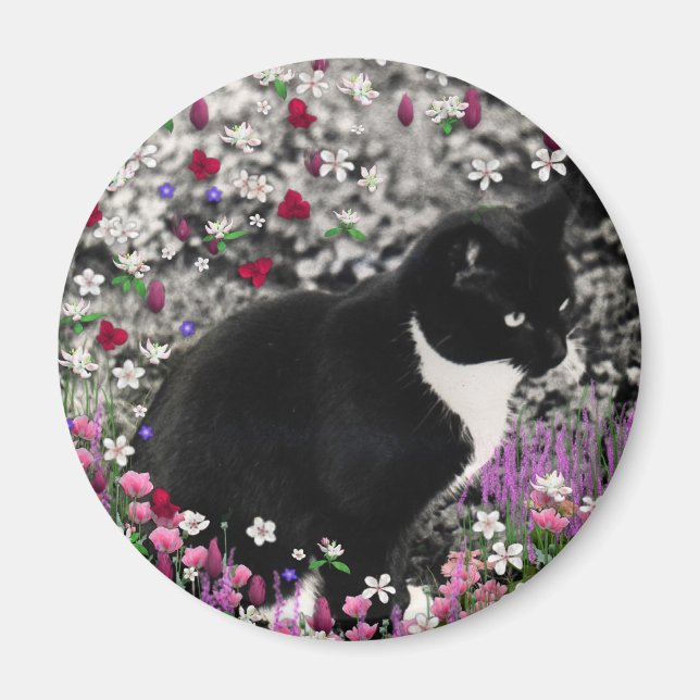 Íman Flores II - Gato Tux Kitty (Frente)