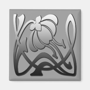 Íman Flores Legal, Flores Bonitas, Girly Retro Floral