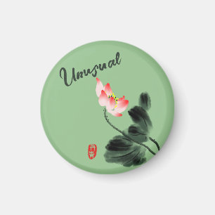 Íman Flores Legal Incomuns De Aquarela Flores De Mão Li