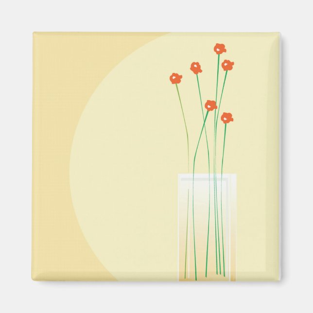 Íman Flores num Vaso (Frente)