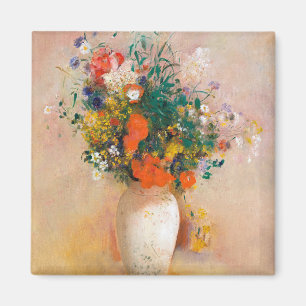 Íman Flores num Vaso pintando Odilon Redon Incrível Mo