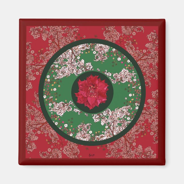 Íman Flores para o Natal (Frente)