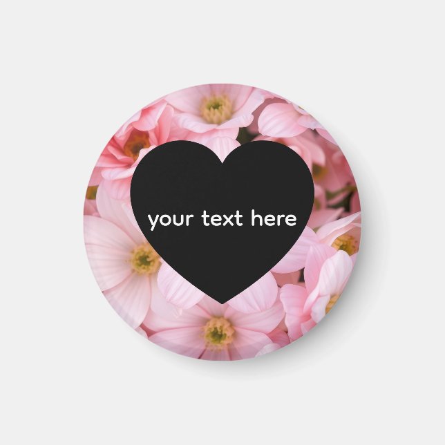 Íman flores personalizadas (Frente)