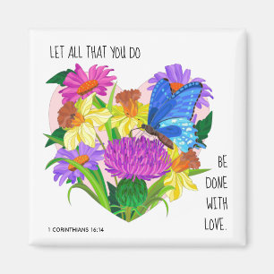 Íman Flores pintadas, verso de 1 Corintianos 16:14