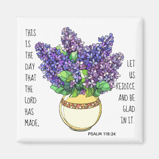 Íman Flores pintadas, verso do Salmo 118:24