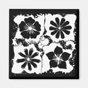 Íman flores quadradas