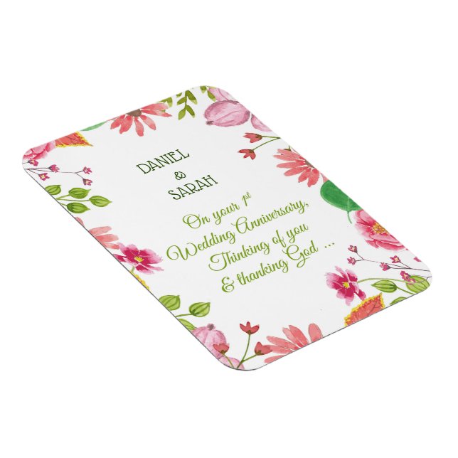 Íman Flores Religiosas do Aniversário do Casamento de 1 (Lado Direito)