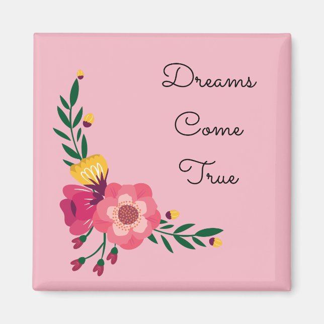 Íman Flores Rosa (Frente)