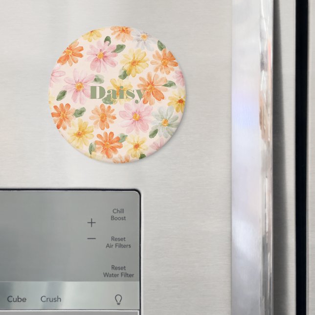 Íman Flores Rosa Amarelo Azul Pêssego (In Situ (Fridge))
