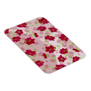 Íman Flores Rosa e Vermelha - Floral