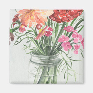 Íman Flores Selvagens de Verão - Pinks & Reds