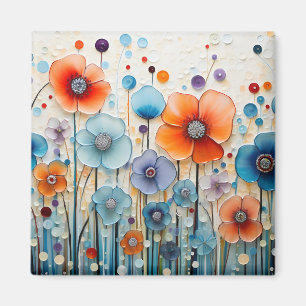 Íman Flores selvagens florescentes entonadas