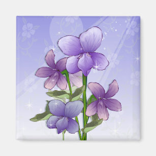 Íman Flores violetas