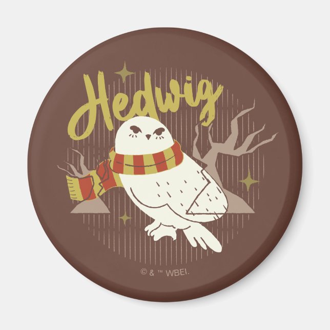 Íman Floresta Caprichosa Hedwig Desenho (Frente)