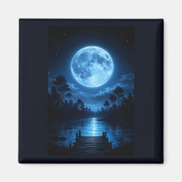 Íman Floresta Celestial Iluminada pela Lua Estética Ref