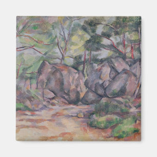 Íman Floresta com pedregulhos, 1893 de Paul Cezanne