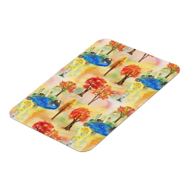 Íman Floresta de aquarela (Left Side)