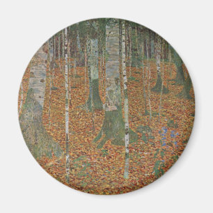 Íman Floresta de Bétulas por Gustav Klimt, Arte Novo Vi