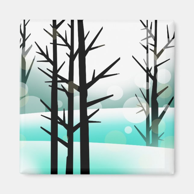 Íman Floresta de inverno (Frente)
