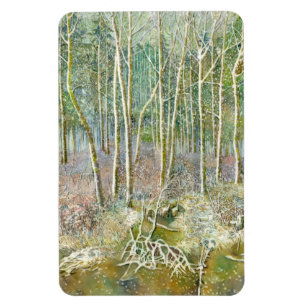 Íman Floresta de invernoWatercolor