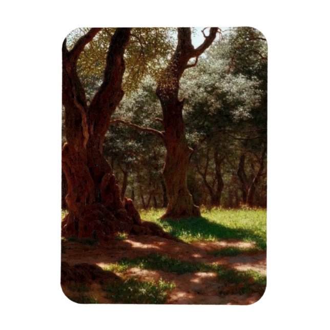 Íman Floresta de oliveiras em Cap Saint Martin (Vertical)