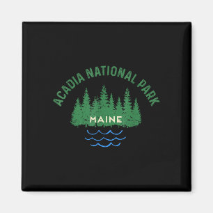 Íman Floresta de pinheiros parque nacional acadia maine