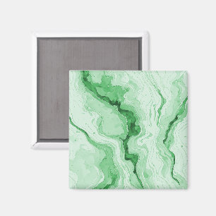 Íman Floresta Druzy Verde Ágata Ilusão