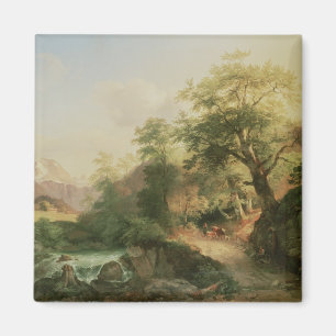 Íman Floresta perto de Viena, 1852 (óleo em canvas)