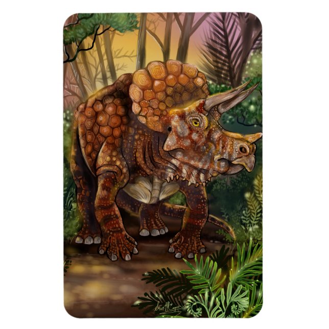 Íman Floresta Triceratops (Vertical)