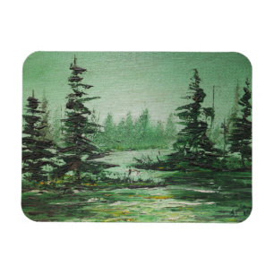 Íman Floresta Verde de Pintura do Magneta Ann Hayes