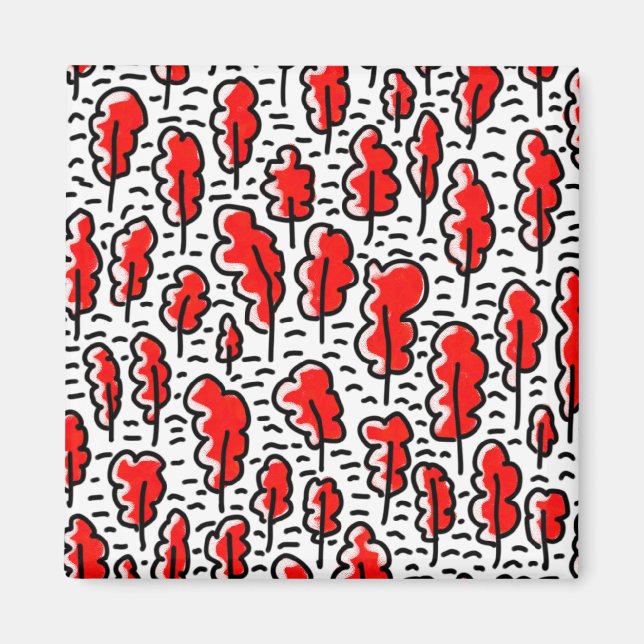 Íman Floresta Vermelha (Frente)