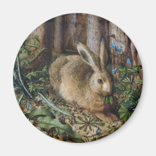 Íman Floresta Vintage Hare Natureza Escura Cottagecore