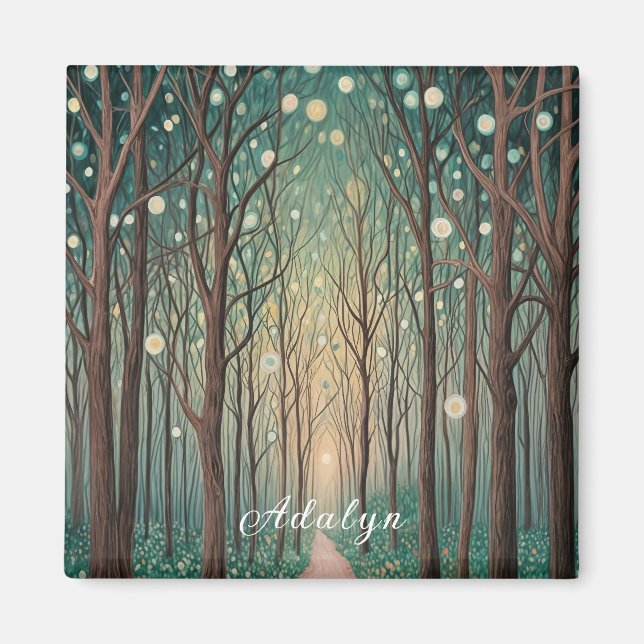 Íman Florestas Phantoms: Luzes Flutuantes na Madeira No (Frente)