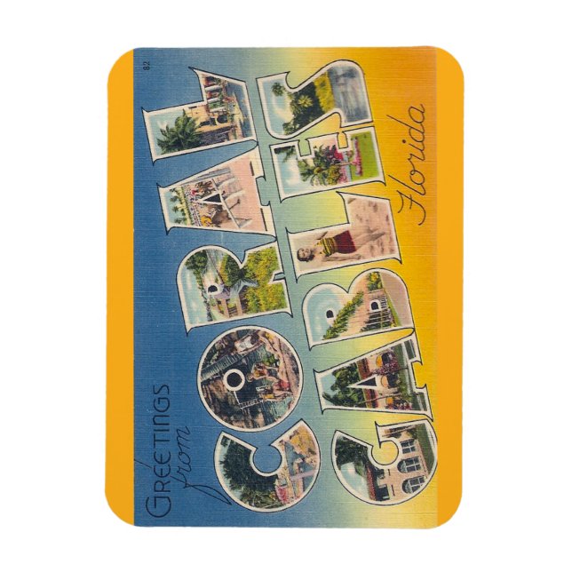 Íman Flórida, Coral Gables Magnet (Vertical)