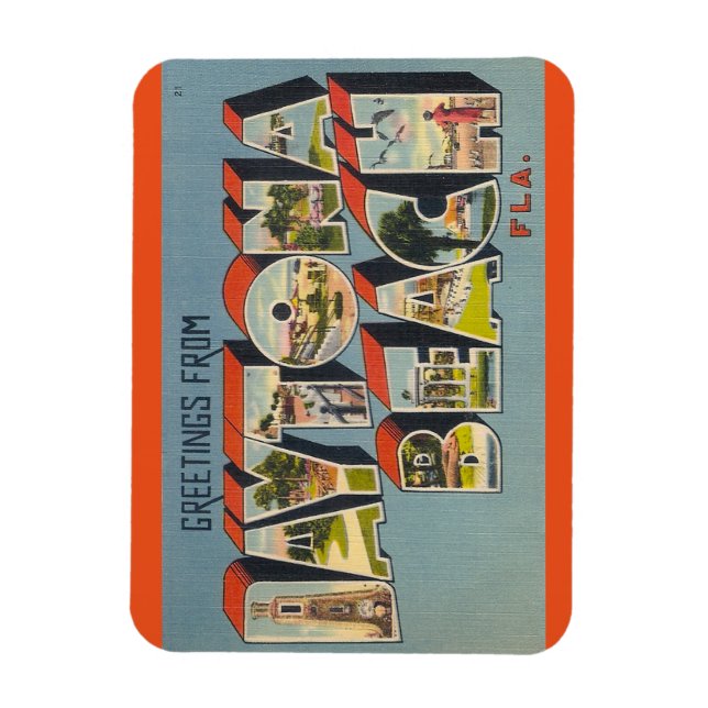 Íman Florida, Daytona Beach Magnet (Vertical)