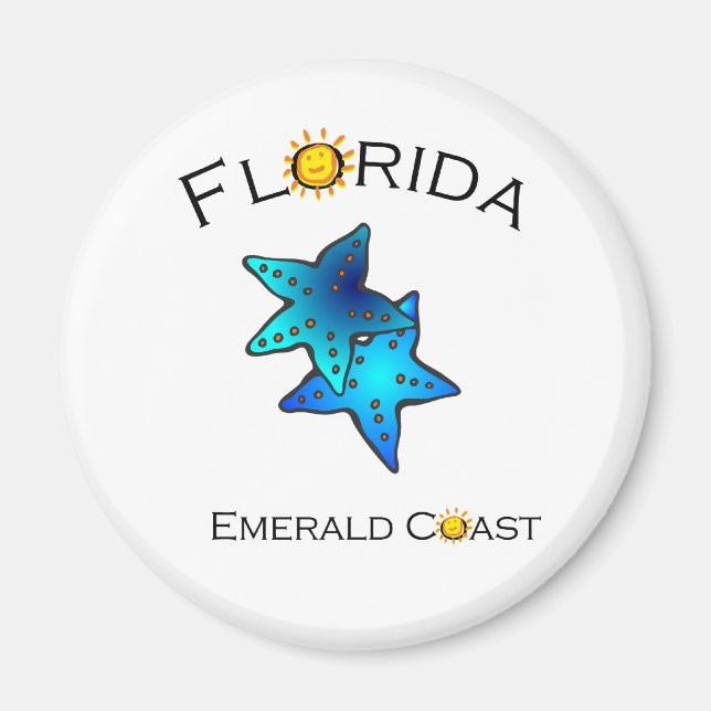 Íman Flórida Emerald Coast Magnet (Frente)
