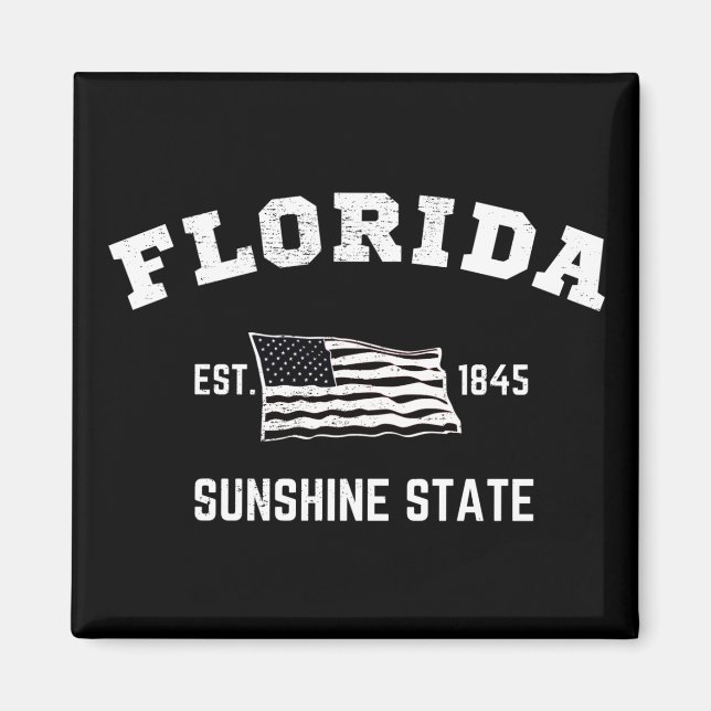Íman Florida Est, 1845 Sunshine State (Frente)