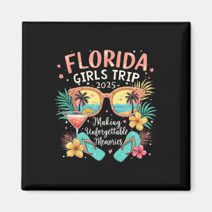 Íman Flórida Girls Trip 2025 Beach Vibes Férias