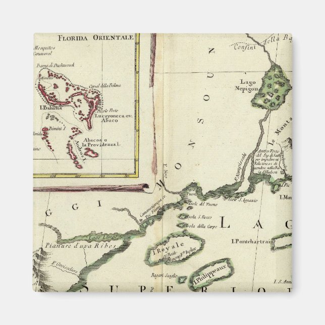 Íman Flórida, Grandes Lagos, Bahamas (Frente)
