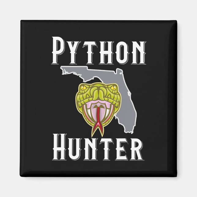 Íman Flórida Invasiva Pythons caçando (Frente)