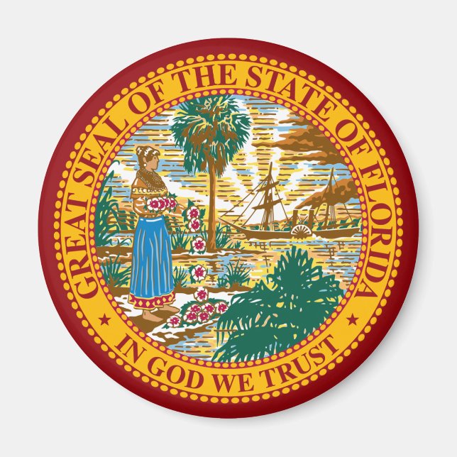 ÍMAN FLORIDA STATE SEAL (Frente)