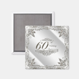 Íman Flourish Diamond 60º Aniversário de Casamento