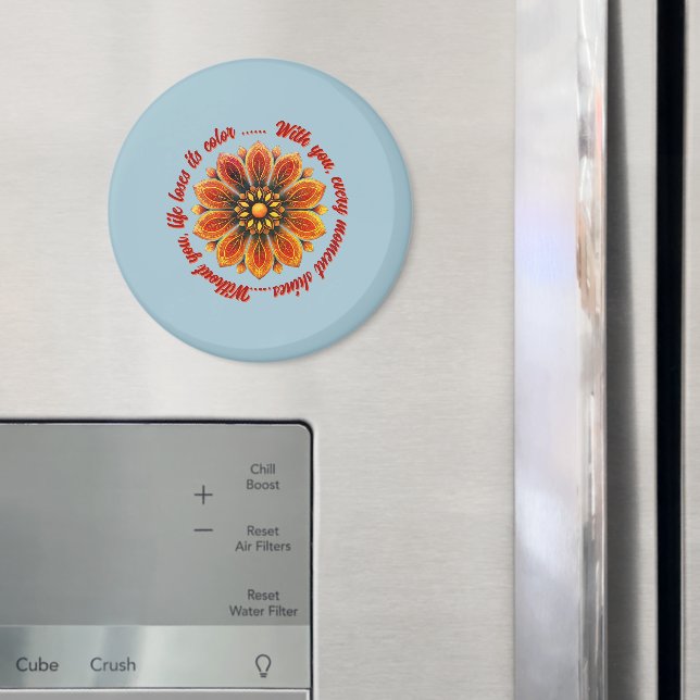 ÍMAN FLOWER GIFT MOM DAUGHTER SISTER TEACHER FRIEND (In Situ (Fridge))