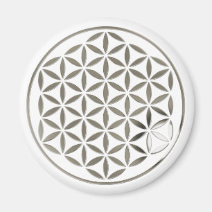 Íman Flower Of Life - Silver 1 stamp