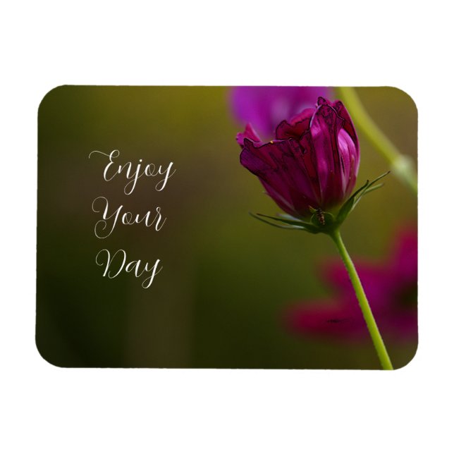Íman Flower Photo Magnet (Horizontal)