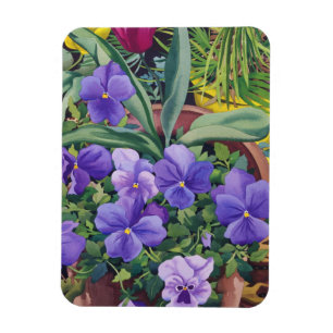 Íman Flowerpots com Pansies 2007