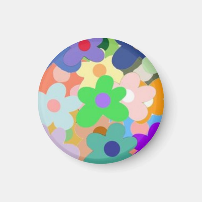 Íman flowers Magnet (Frente)